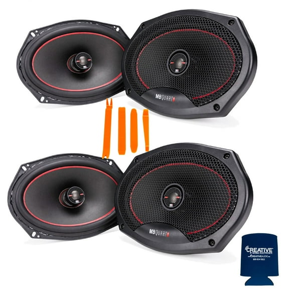 MB Quart - 2-Pairs of Reference RK1-169 6x9" Coaxial Speakers