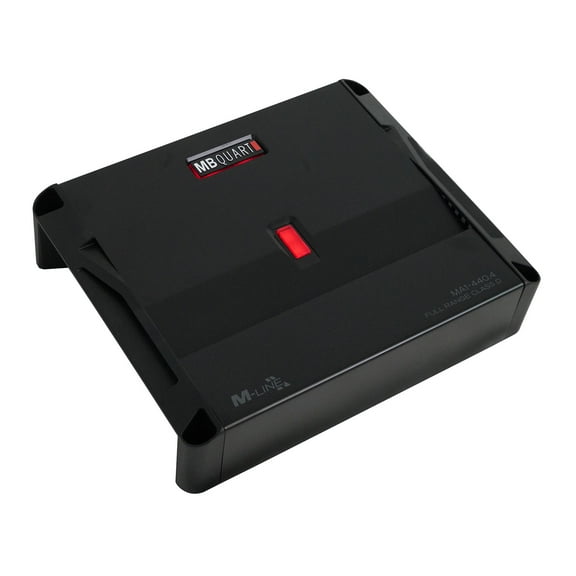 MB Quart 440 Watt 4 Channel Car Audio Amplifier, Class D, MA1-440.4, Black