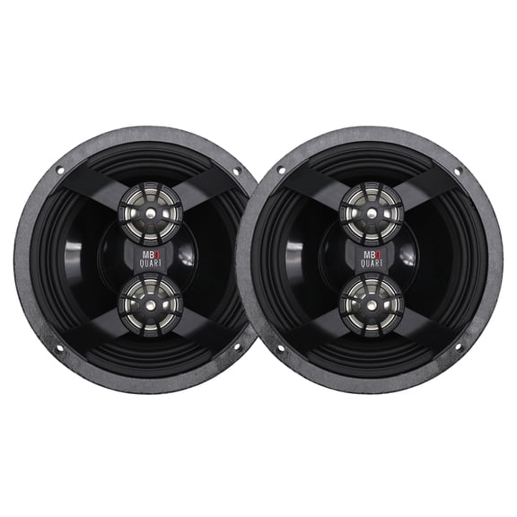MB Quart 6.5" 3-Way Coaxial Speakers,14-23 Harley Davidson Street & Ultra Glide