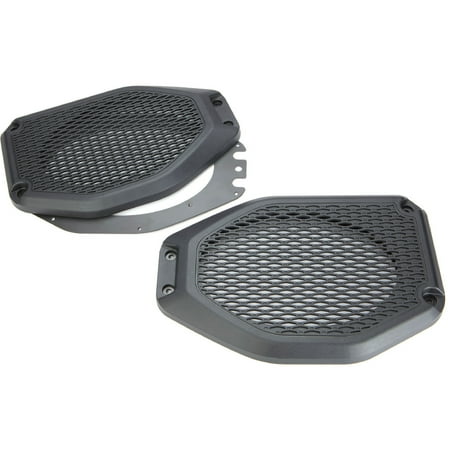 MB Quart - Jeep Wrangler (JL) / Gladiator (JT) Tuned Audio Package: 6x9 Inch Universal Rear Speaker Mounting Kit - Black