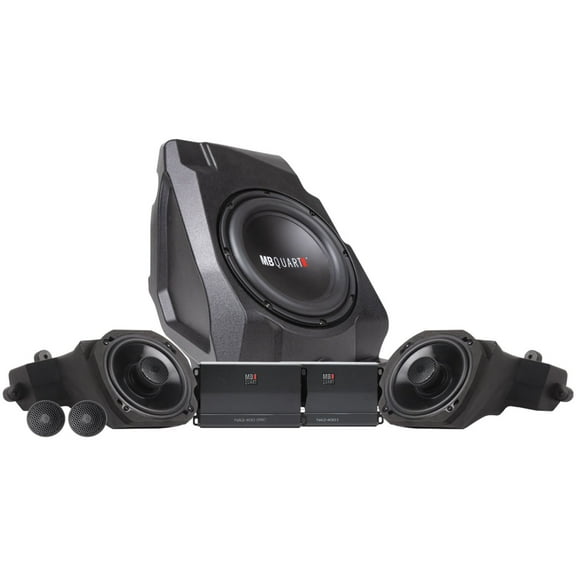 MB Quart 800 Watt Stage 3 Audio System Polaris RZR Pro XP Pro R Turbo R, Black