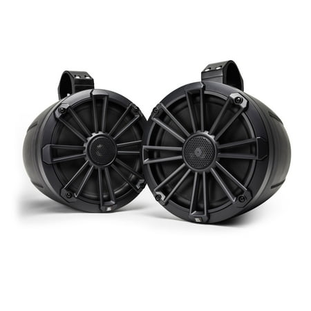 MB Quart - Nautic Premium 8" 2-Way Marine Speakers with Composite IMPP Cones (Pair) - Black