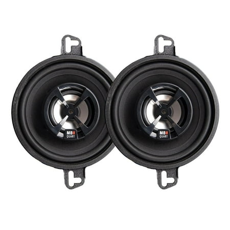 MB Quart - Discus 3-1/2" 2-Way Car Speakers with Polypropylene Cones (Pair) - Black