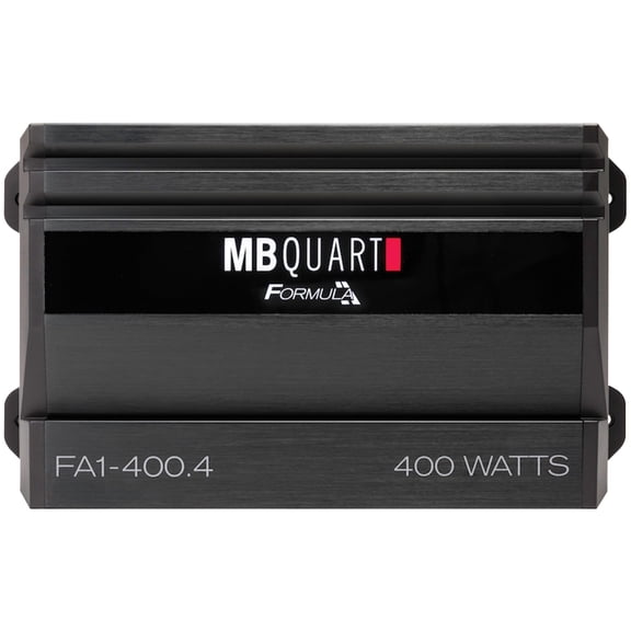 MB Quart FA1-400.4 Formula Class AB 4 Channel 400W Car Amplifier, Black