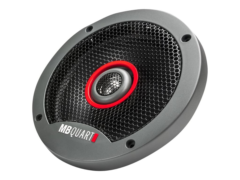 MB Quart FKB116S Formula Slim Mount Car Speakers (Black, Pair) 6.5 Inch Coaxial Speakers, 60 Watt, Car Audio, Internal Crossover, 1 Inch Tweeters (Grills Not Included)
