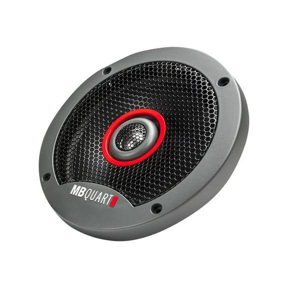 MB Quart FKB116S Formula Slim Mount Car Speakers (Black, Pair) 6.5 Inch Coaxial Speakers, 60 Watt, Car Audio, Internal Crossover, 1 Inch Tweeters (Grills Not Included)