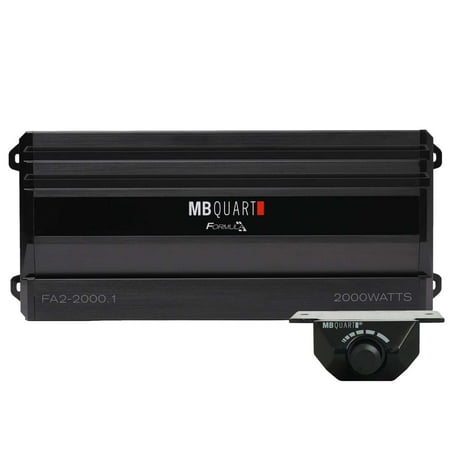 MB Quart Formula 2,000 Watt Mono Car Audio Mobile Amplifier, FA2-2000.1