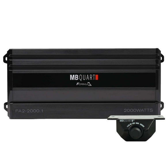 MB Quart Formula 2,000 Watt Mono Car Audio Mobile Amplifier, FA2-2000.1
