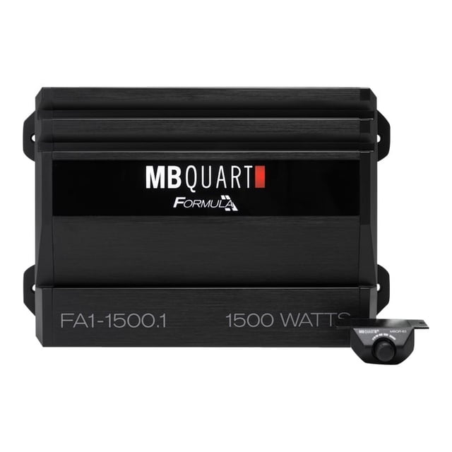 MB Quart Formula Monoblock Class D 1,500W Car Audio Amplifier, Black ...