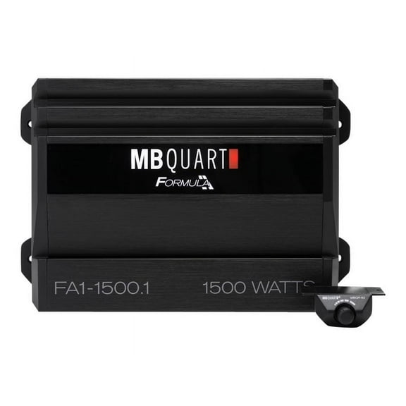 MB Quart Formula Monoblock Class D 1,500W Car Audio Amplifier, Black