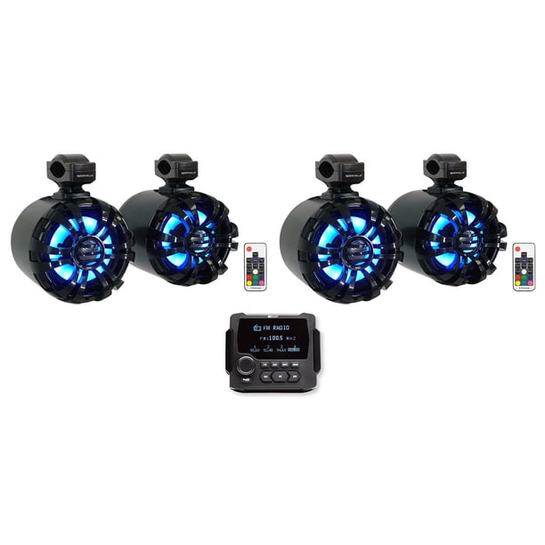 MB Quart Gmr-led Multimedia Source Unit & Nk2-116w 6.5 2-Way Coaxial Marine Speakers (2 Pair MB Quart Gmr-led Multimedia Source Unit & Nk2-116w 6.5 2-Way Coaxial Marine Speakers (2 Pair