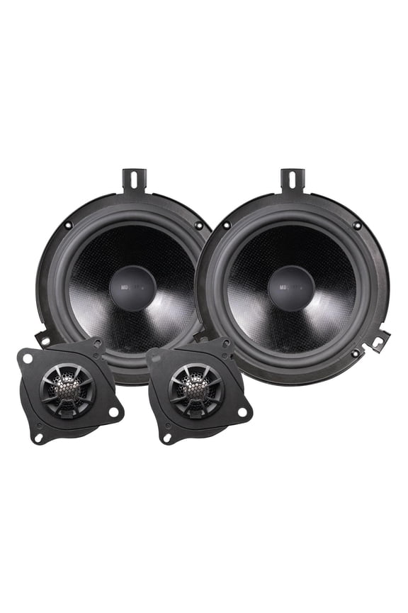 JS1-216JK Jeep Wrangler JK (2007-2018) Tuned Audio Package - 6.5" Convertible Speaker System, Front/Rear Upgrade, Titanium Dome Tweeters, Easy Plug-and-Play Installation