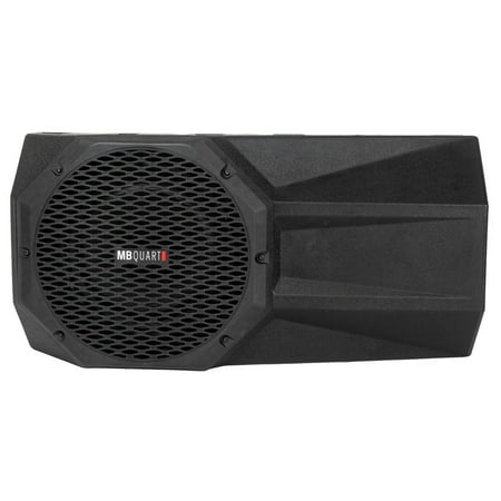 MB Quart - Jeep JL Wrangler Tuned 12" Single-Voice-Coil 2-Ohm Loaded Subwoofer Enclosure with Integrated 400W Amp - Black