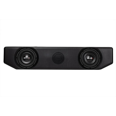MB Quart - Jeep JL Wrangler Tuned 10" Single-Voice-Coil 2-Ohm Subwoofer with Integrated 400W Amp - Black