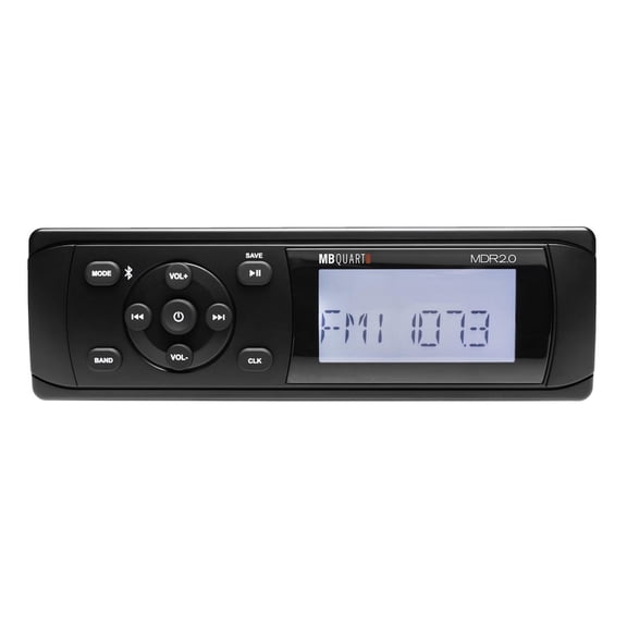 MB Quart MDR2.0 160 Watt Single DIN Marine Grade Digital Receiver Radio