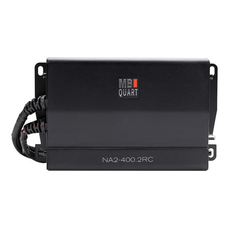 MB Quart - Nautic 400W Class D 2-Channel Powersports Amplifier for Polaris Ride Command Source Unit - Black