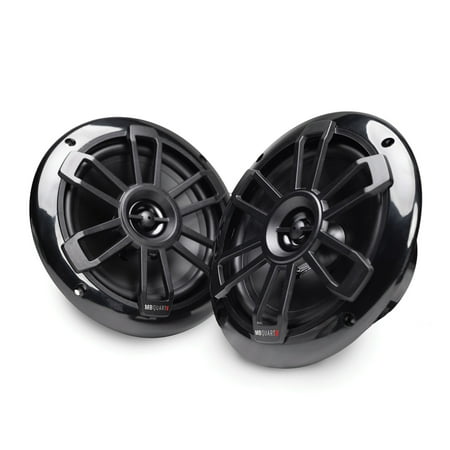 MB Quart - Nautic 6.5" 2-Way Marine Speaker with Composite Polypropylene Cones (Pair) - Black
