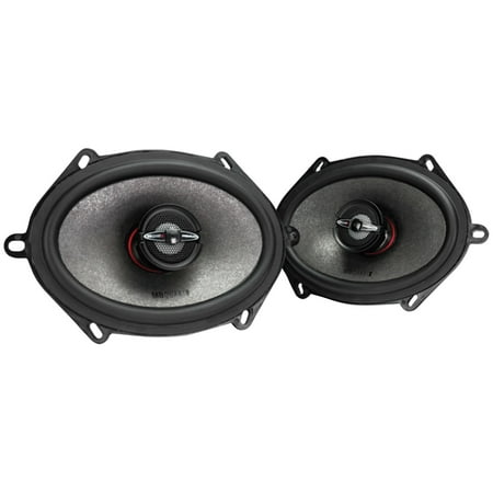 MB Quart - Premium 6" x 8" and 5" x 7" 2-Way Car Speakers with Aerated Paper Cones (Pair) - Black