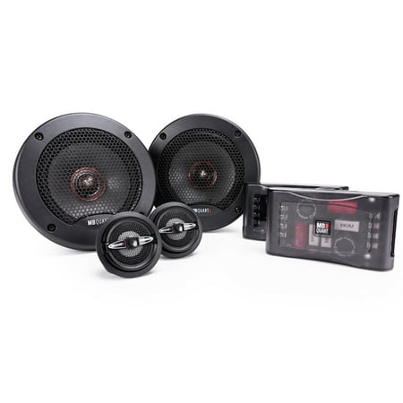 MB Quart - Premium 5-1/4" 2-Way Car Speakers with Aerated Paper Cones (Pair) - Black