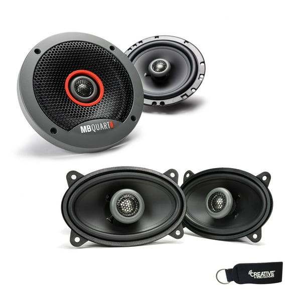 MB Quart - Pair Of Formula FKB116 6.5" Coaxial Speakers And A Pair Of Formula 4x6" Speakers FKB146