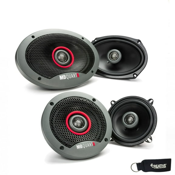 Mb Quart Mb Quart - Pair Of Formula Fkb169 6X9 Coaxial Speakers And A Pair Of Formula 5.25" Speakers Fkb113 Speakers
