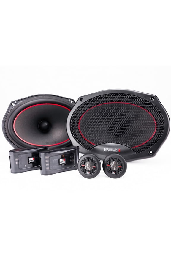 MB Quart 6"x9" Coaxial Reference Car Speaker System, 2-Way Audio, 240W Output