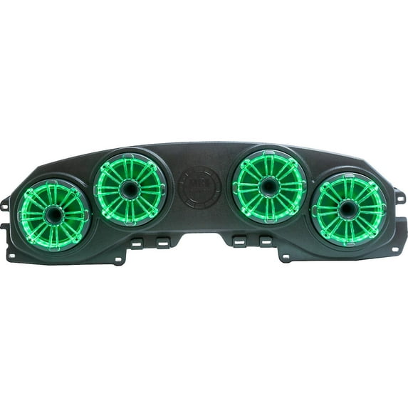 MB Quart Tuned Rear Overhead Soundbar with 8 Inch Compression Horn Speakers Enclosure and RGB LED Lighting, Compatible with Jeep Wrangler JL/Gladiator JT