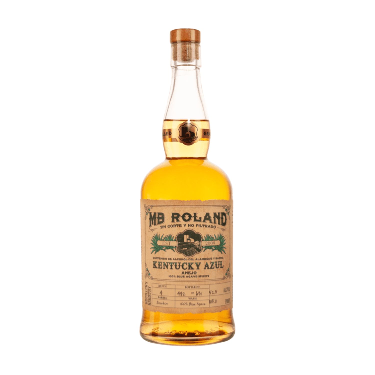 MB Roland Kentucky Azul Tequila Reposado, 750 ml 51.8% ABV - Walmart.com