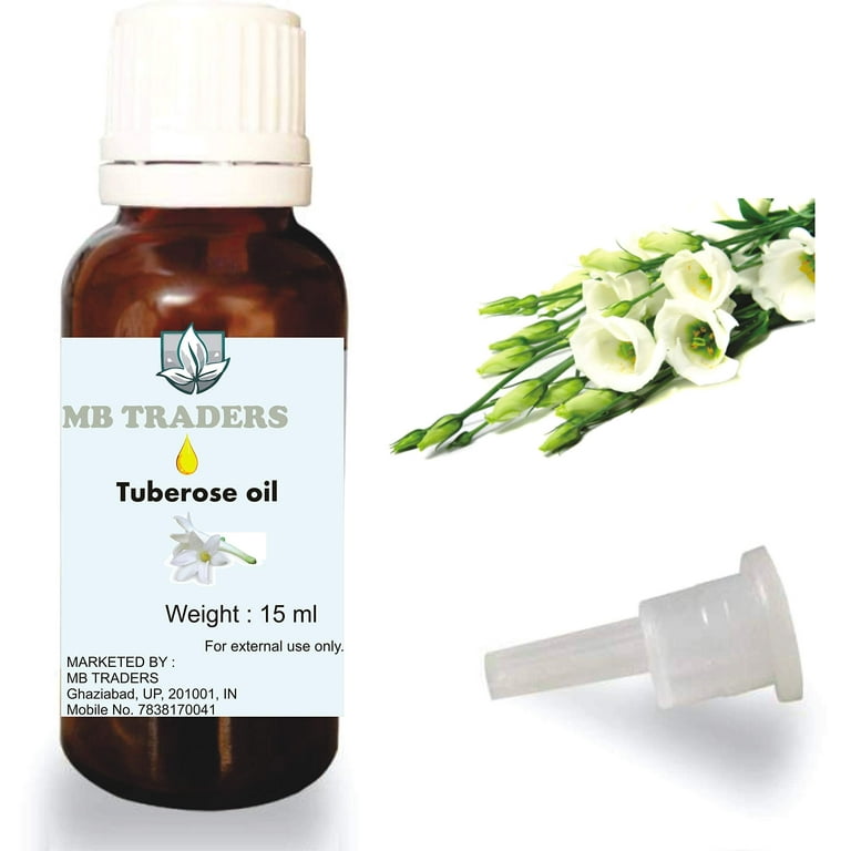 MB Traders Tuberose Oil - 100% Pure, Natural & Undiluted - 15 ML 
