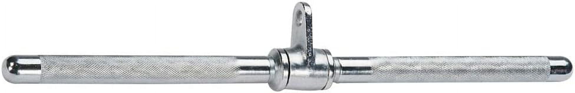 MB022 22 in. Revolving Straight Bar Attachment for Cable Machines, Triceps Pressdowns and