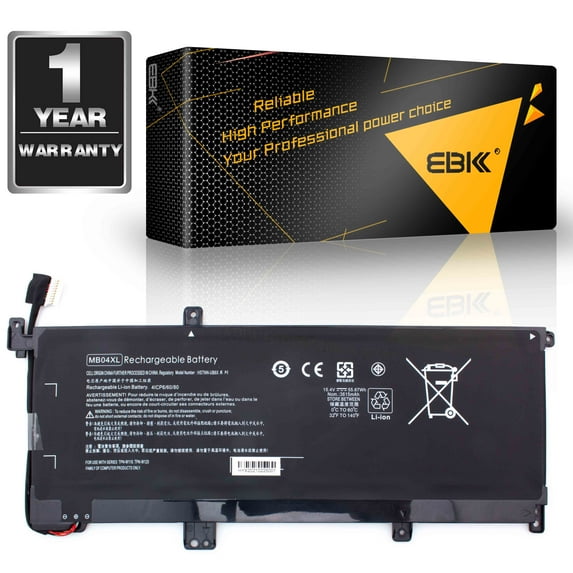 MB04XL Rechargeable Battery for HP Envy X360 Convertible M6-AQ000 M6-AQ105DX M6-AQ003DX M6-AQ103DX 15-AQ000 AQ005NA AQ101NG AQ015NR AQ273CL AQ173CL 843538-541 844204-850 15.4V 55.67Wh