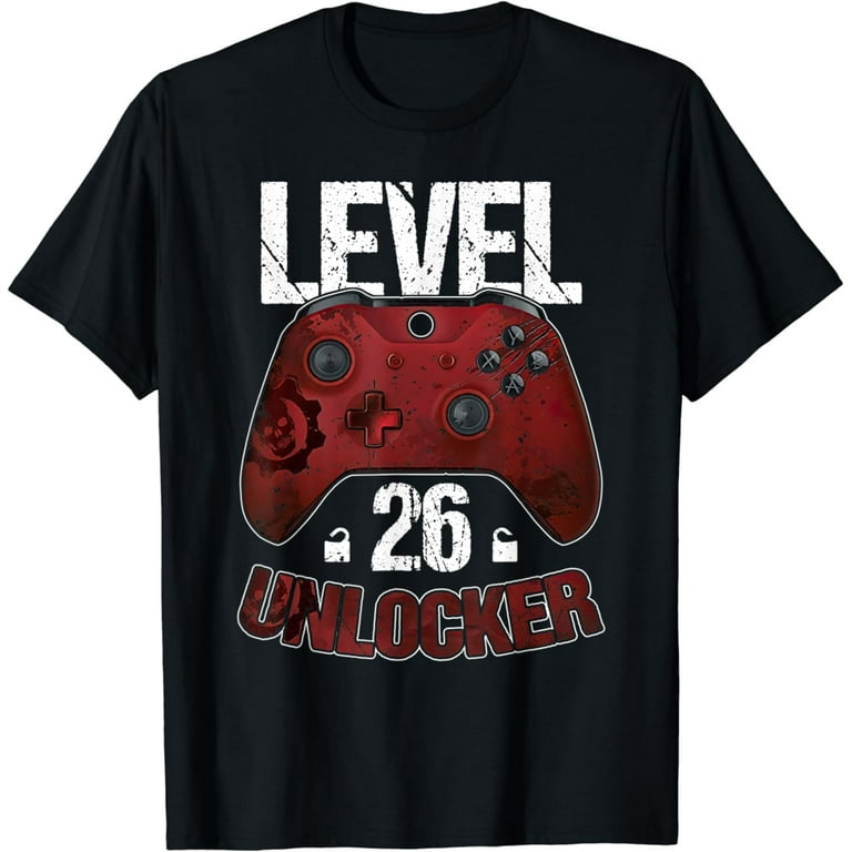 Level 26 Unlocked Shirt Funny Video Gamer 26th Birthday Gift Level 26 Unlocked Shirt Funny Video Gamer 26th Birthday Gift