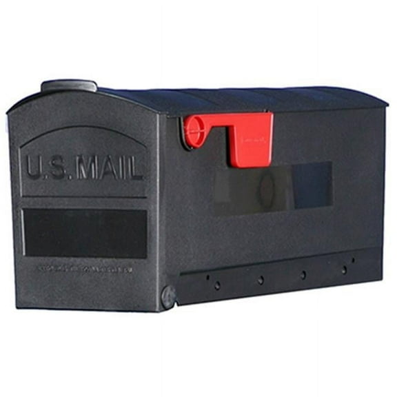 MB505B01 Small Polypropylene Rural Mailbox, Black