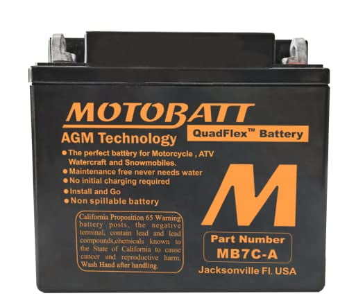 MB7CA Motobatt 12V AGM Battery