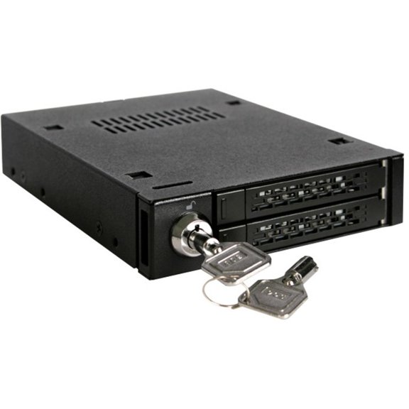 MB992SK-B Dual Bay 2.5" SATA Mobile Rack For 3.5" Device Bay