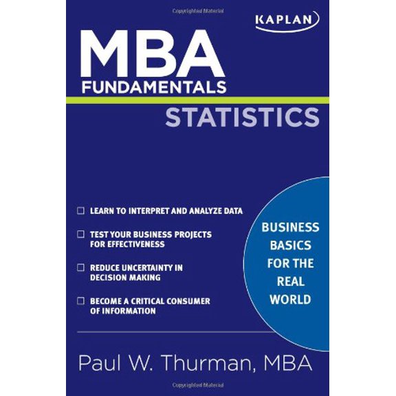 Pre-Owned MBA Fundamentals Statistics (Paperback) 1427796599 9781427796592