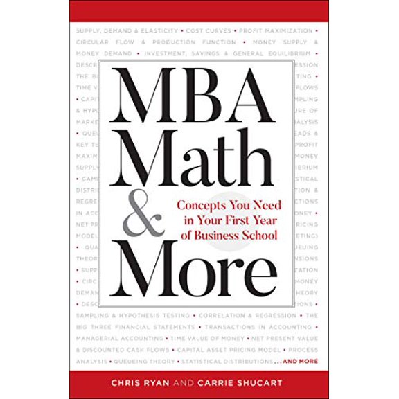 Pre-Owned MBA Math & More: Concepts You Need in First Year Business School (Manhattan Prep), 9781506247533, 1506247539, Paperback, Proprietary edition