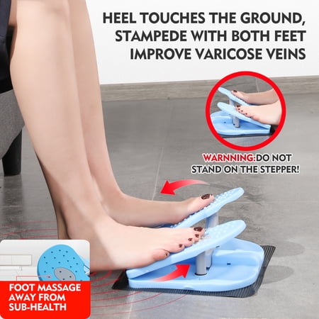 MBB Exerciser Pedal,Under Desk Mini Stepper,Relieves Varicose Veins,Blue Color