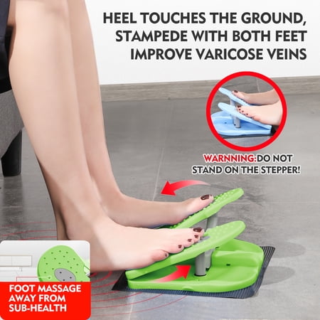 MBB Exerciser Pedal,Under Desk Mini Stepper,Relieves Varicose Veins,Green Color