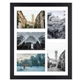 thumbnail image 1 of MBC MAT BOARD CENTER, 11x14 Gallery Collage Picture Frames, Made of Solid Wood with Real Glass, Black, 5-Opening Display 4x6 Inch Photos with Mat or 11x14 Picture Without Mat for Wall Decor, 1 of 7