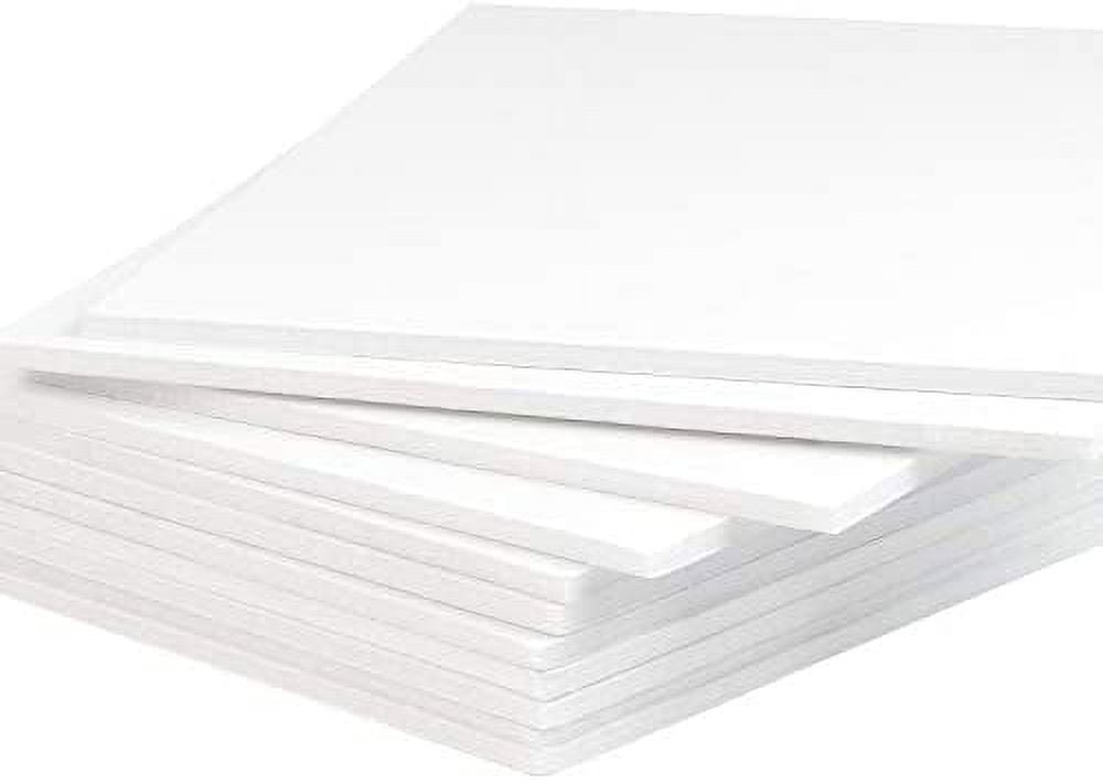 25 Pack Foam Boards, 11x14 Foam Core Backing Board, 1/8(3mm) Thickness  White Mat Foam Board Center, Backing Boards for Mounting, Crafts,  Modelling
