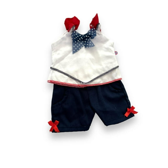 MBD® Blue Patriotic Outfit Compatible With 18 Inch Dolls