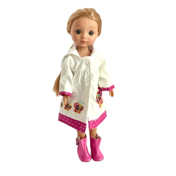 MBD Butterfly Raincoat Fits 14 Inch Dolls/14 Inch Doll Clothes