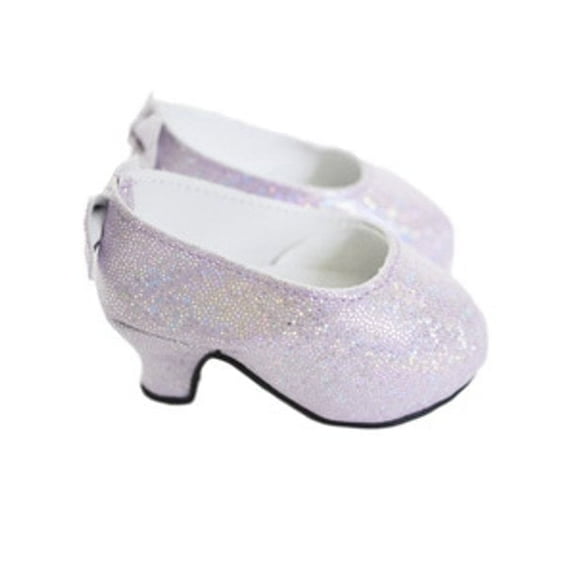 MBD Lavender Front Bow Heels Fits 18 Inch Dolls