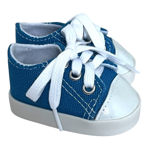 MBD Light Denim Canvas Sneakers Fits 18 Dolls/18 Inch Doll Shoes
