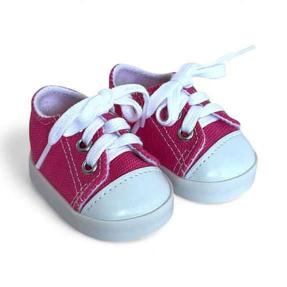 MBD® Pink Canvas Tennis Shoes Fits 18 Inch Dolls