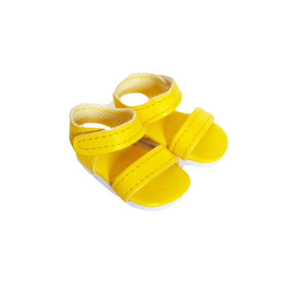 MBD Yellow Sandals Fits 18 Inch Dolls- 18 Inch Doll Shoes
