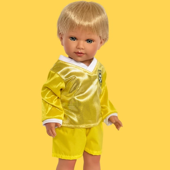 MBD Yellow Soccer Outfit Fits 18 Inch Dolls