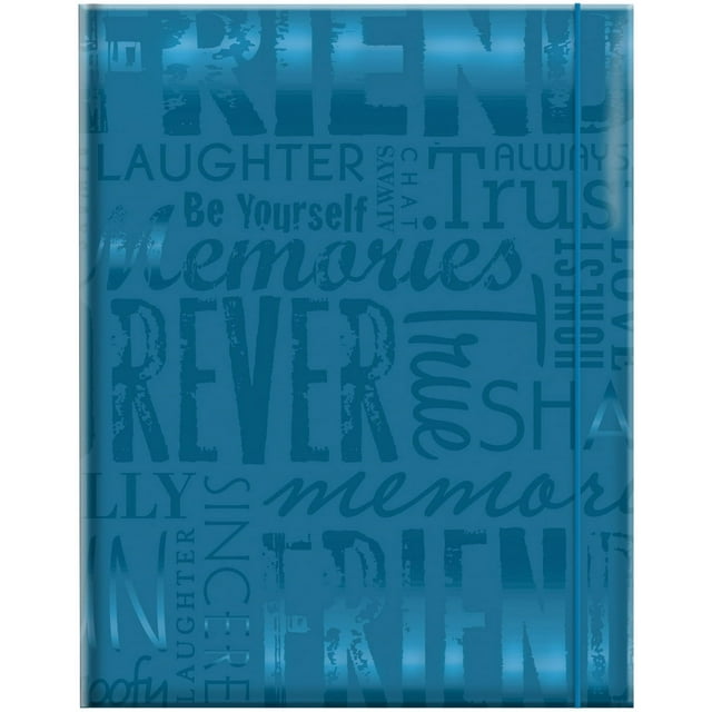 MBI Embossed Gloss Expressions Photo Album 4.75"X6.5"  -Friends - Teal