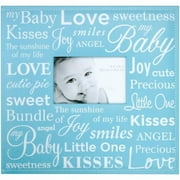 MBI Expressions Post Bound Album, 13.5x12.5 Inch Baby Scrapbook Album with 12x12 Inch Pages with Photo Opening, Blue